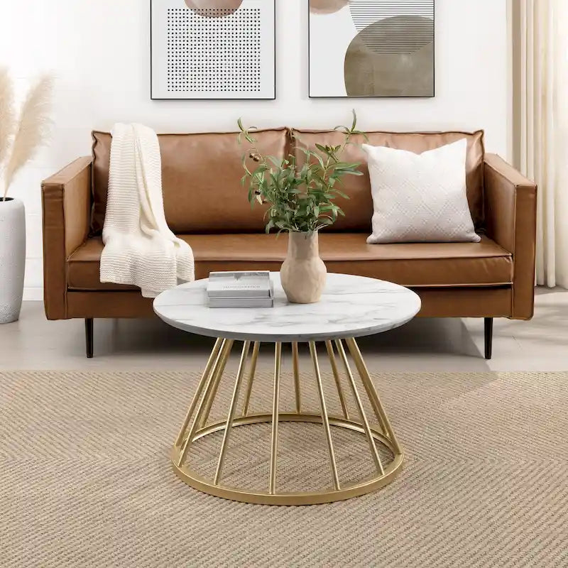 Table basse ronde moderne de 76 cm