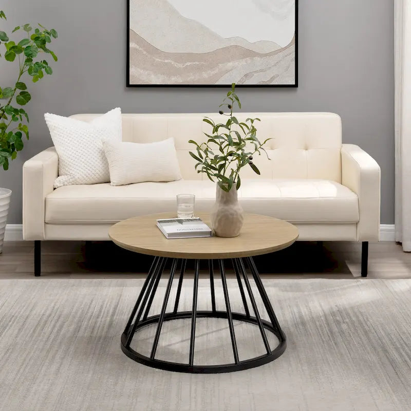 Modern 30-inch Round Coffee Table