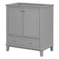 30" Bathroom Vanity Base Cabinet with Doors, Drawers & Adjustable Shelf