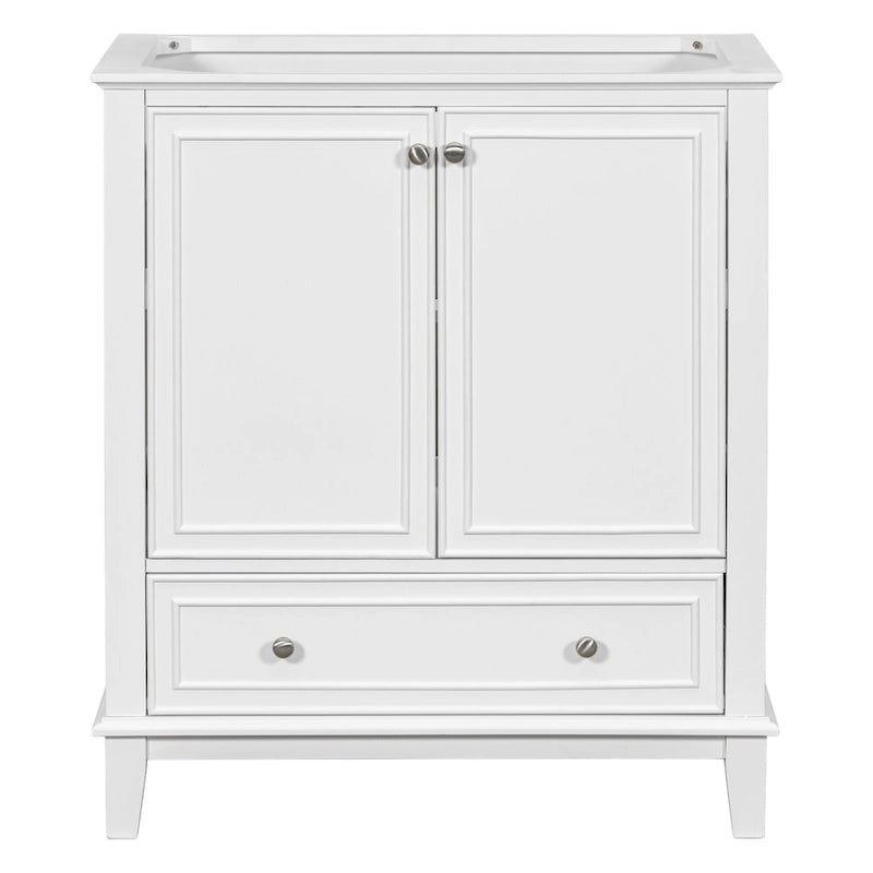 30" Bathroom Vanity Base Cabinet with Doors, Drawers & Adjustable Shelf
