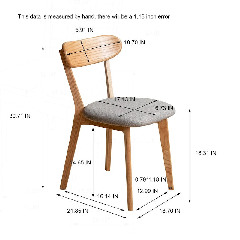Solid Wood Dining Chair for Comfortable Seating