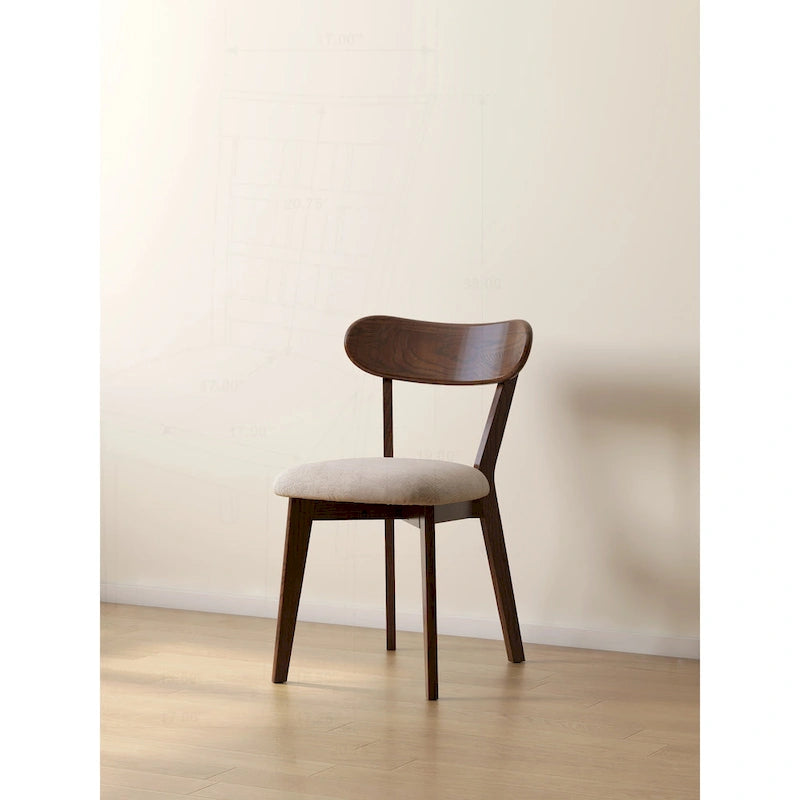 Solid Wood Dining Chair for Comfortable Seating