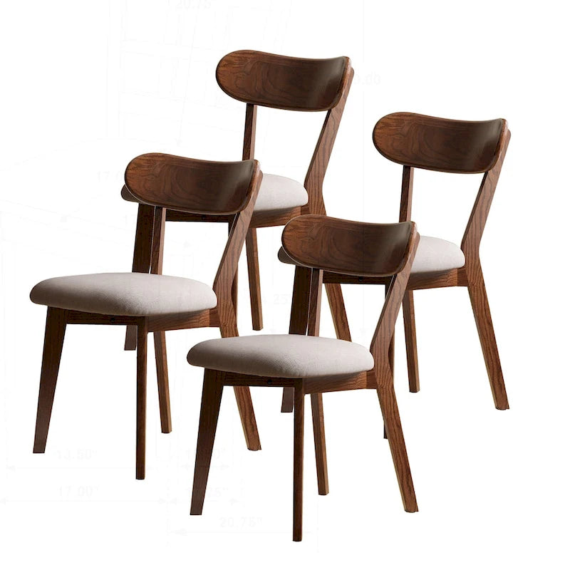 Solid Wood Dining Chair for Comfortable Seating