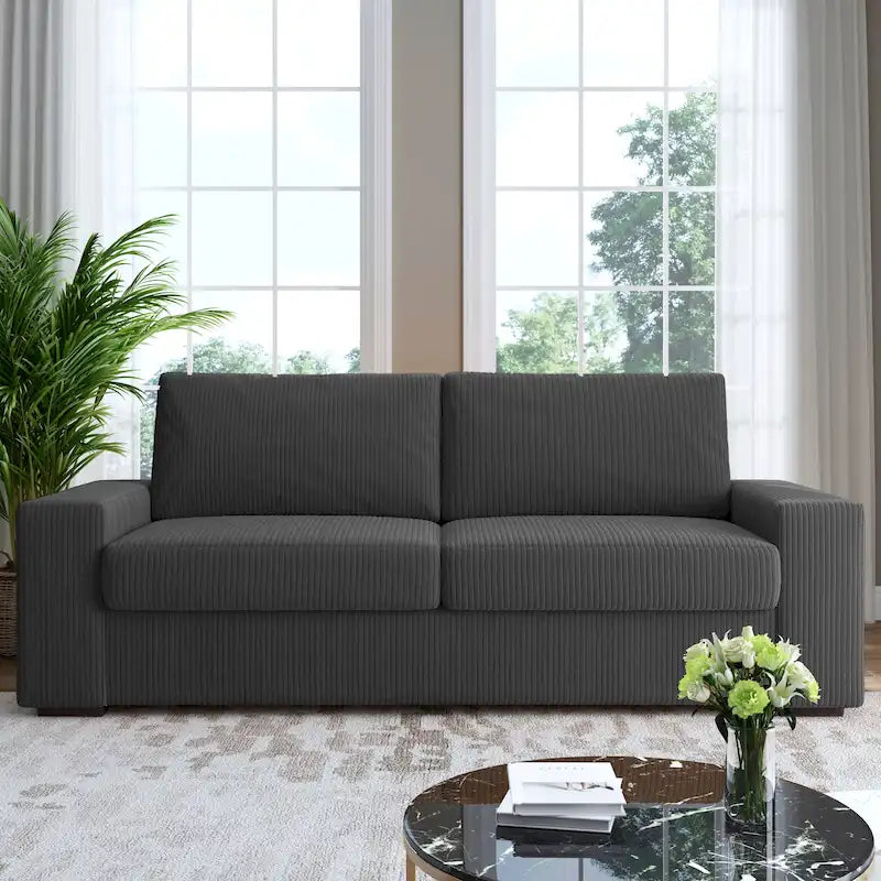 Classic 2-Seater Upholstered Sofa