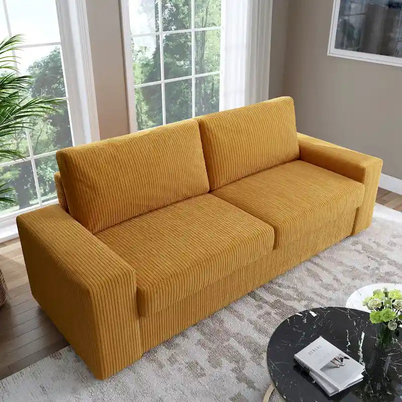 Classic 2-Seater Upholstered Sofa
