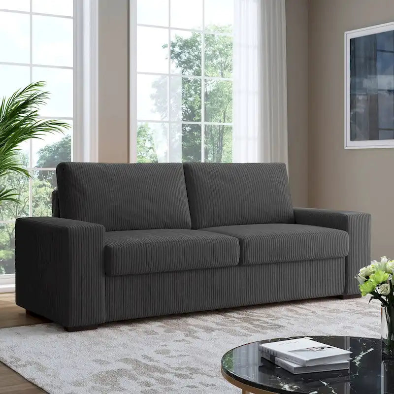 Classic 2-Seater Upholstered Sofa