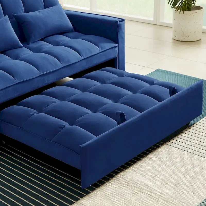 Convertible Loveseat Sleeper Sofa with 2 Pillows