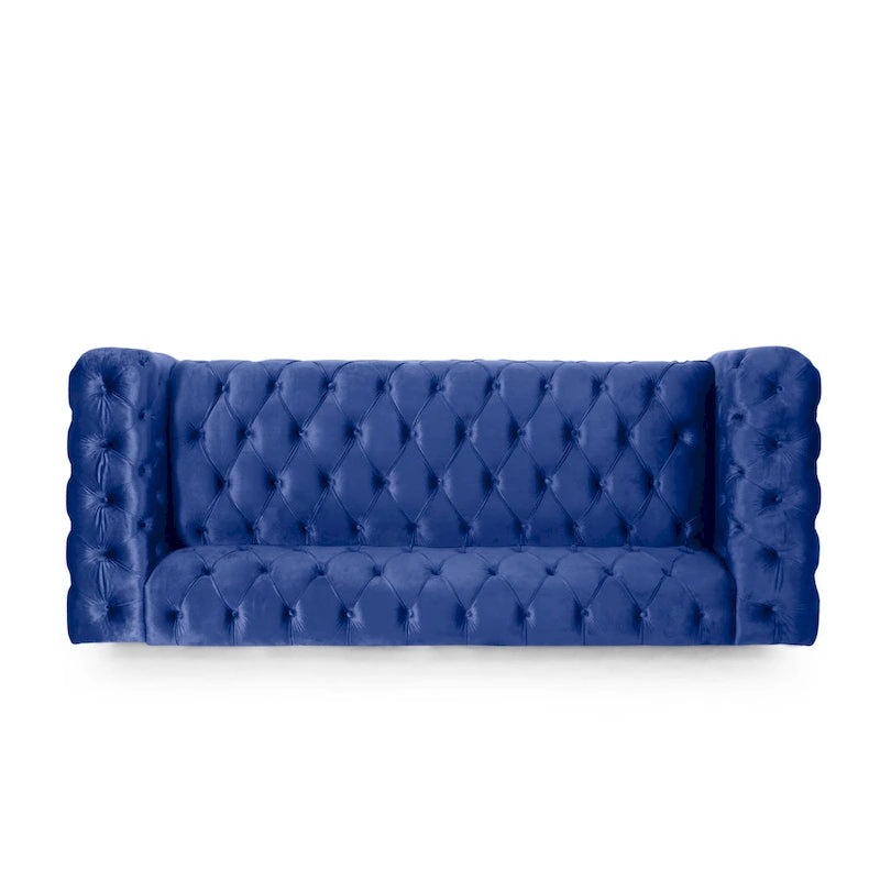 Transitional Deeply Tufted Sofa