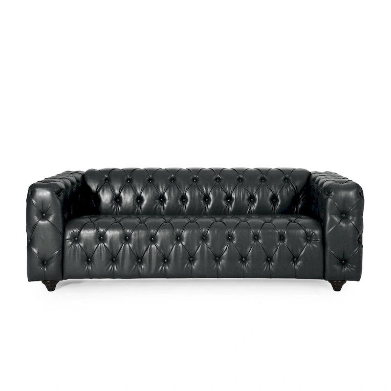 Transitional Deeply Tufted Sofa