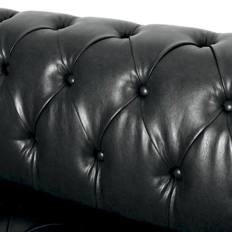 Transitional Deeply Tufted Sofa