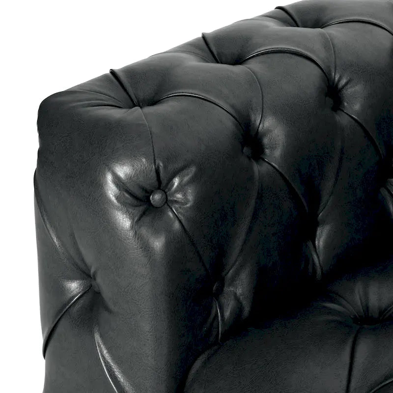 Transitional Deeply Tufted Sofa