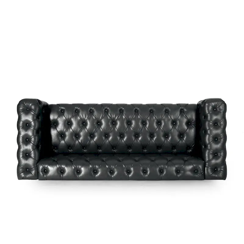 Transitional Deeply Tufted Sofa