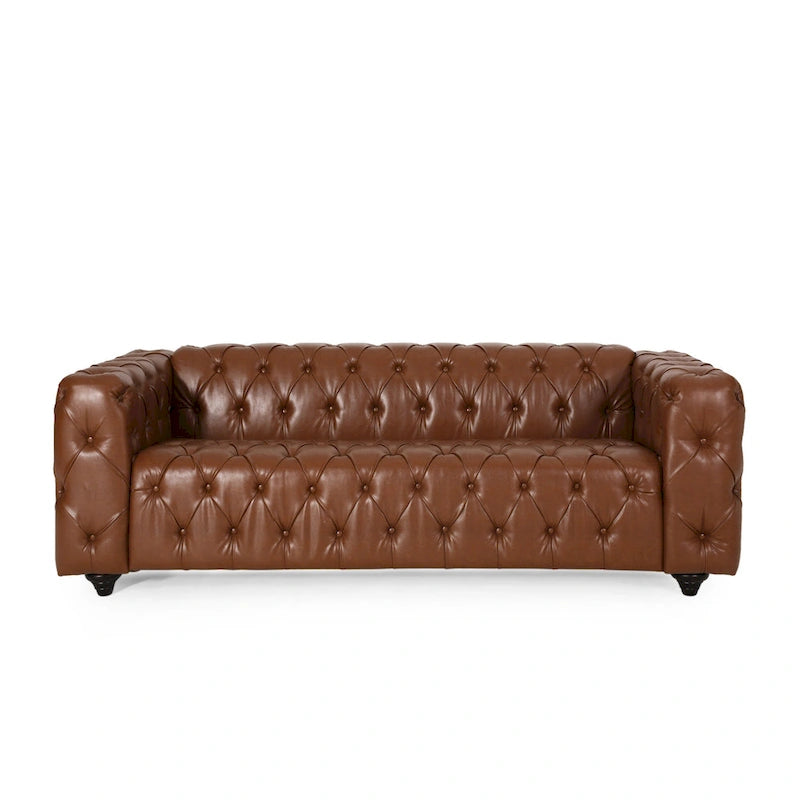 Transitional Deeply Tufted Sofa