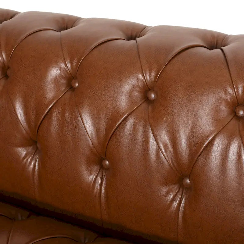 Transitional Deeply Tufted Sofa