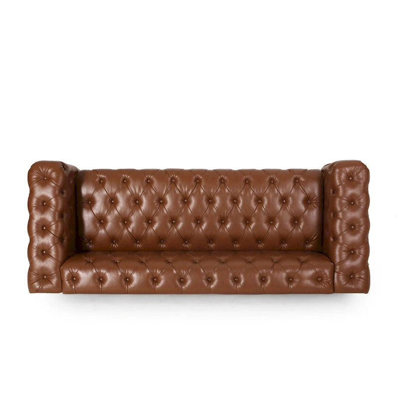 Transitional Deeply Tufted Sofa