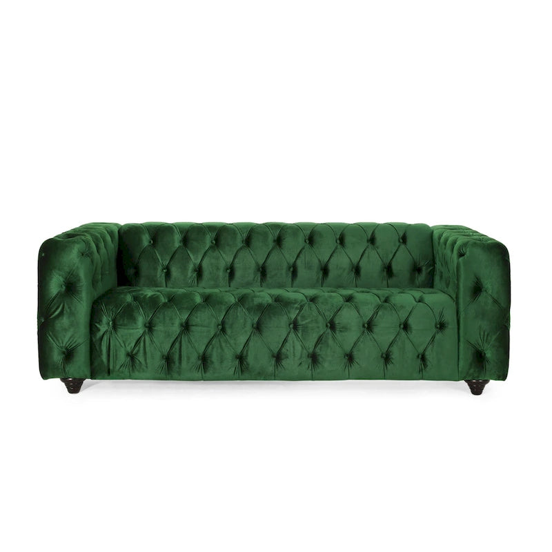 Transitional Deeply Tufted Sofa