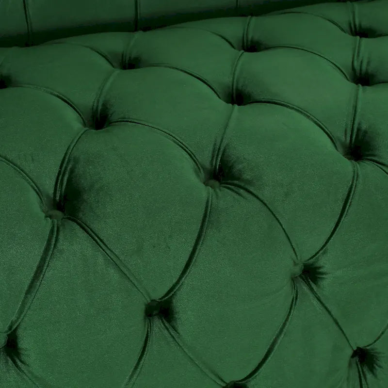 Transitional Deeply Tufted Sofa