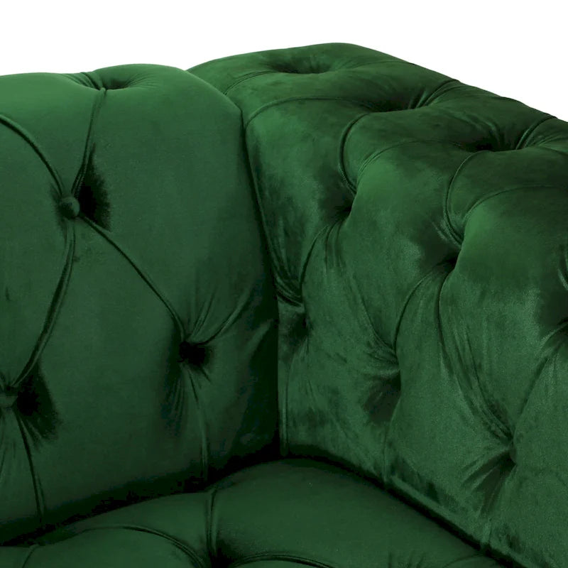 Transitional Deeply Tufted Sofa