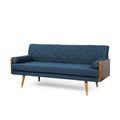 Mid-century Modern Tufted Fabric Sofa