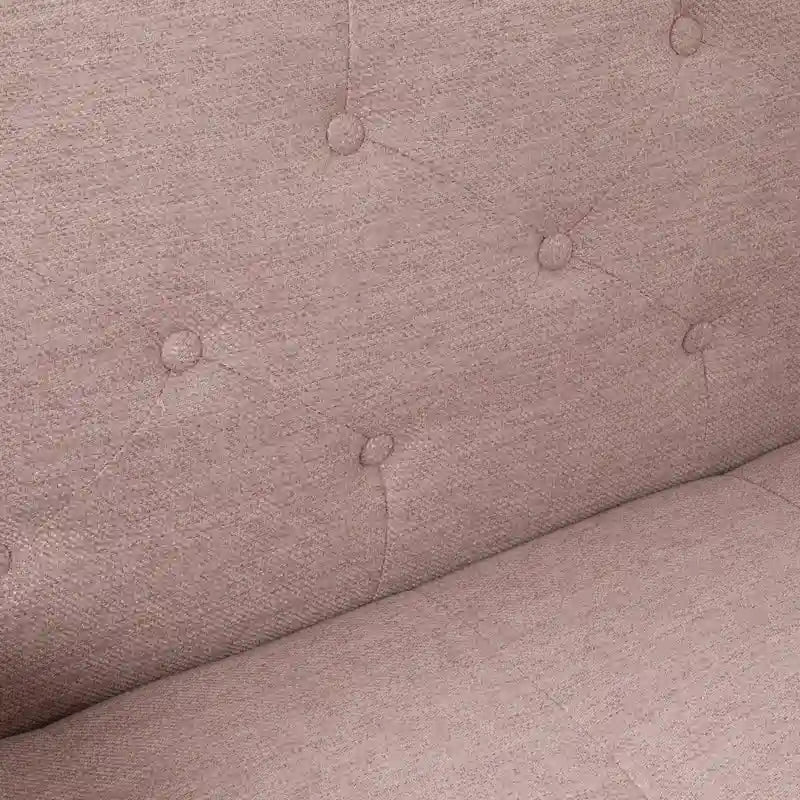 Mid-century Modern Tufted Fabric Sofa