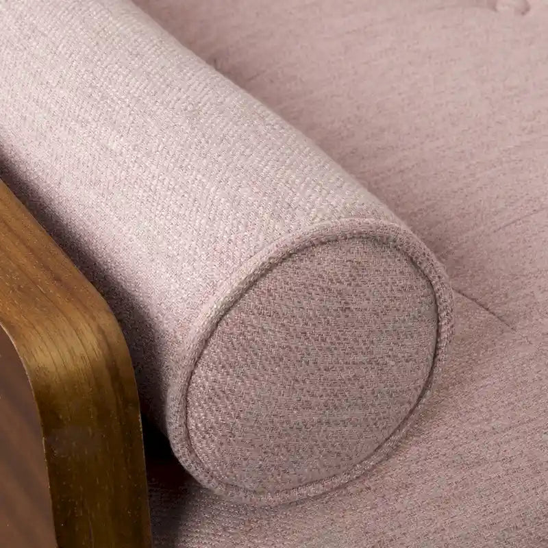 Mid-century Modern Tufted Fabric Sofa