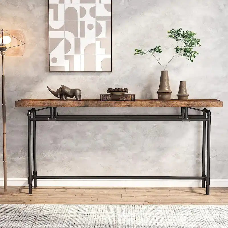 70.9" Narrow Console Table for Entryway, Living Room & Hallway