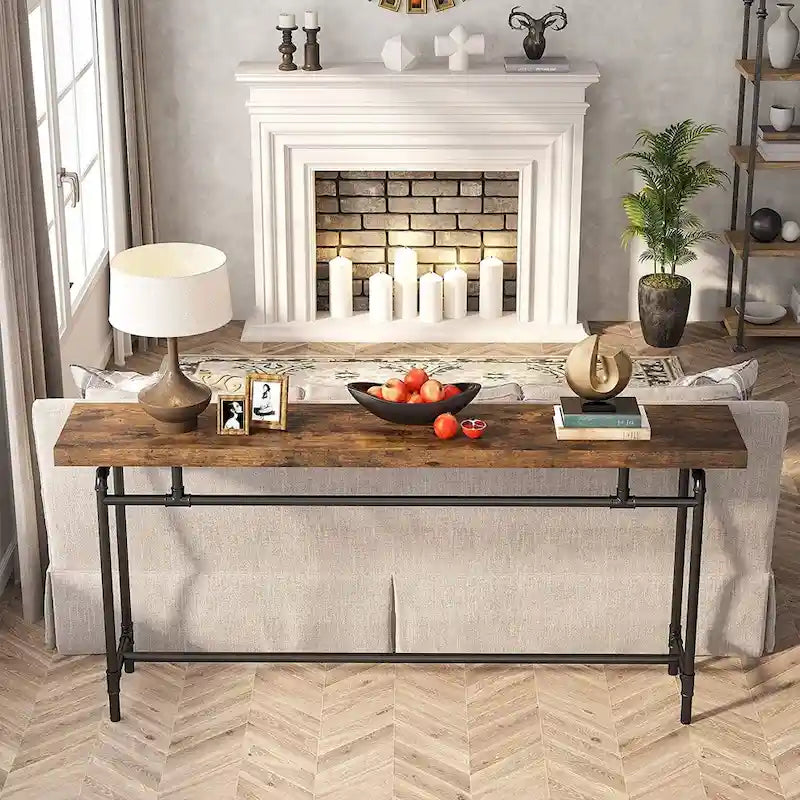 70.9" Narrow Console Table for Entryway, Living Room & Hallway