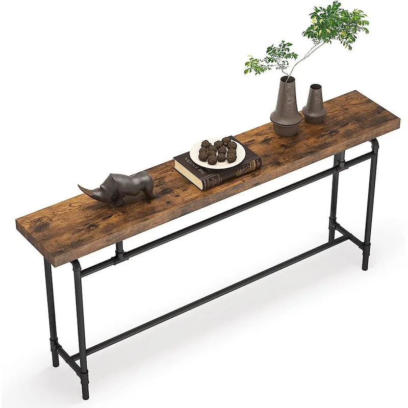 70.9" Narrow Console Table for Entryway, Living Room & Hallway
