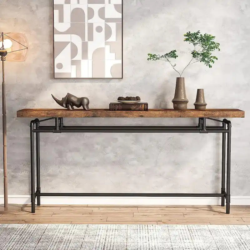 70.9" Narrow Console Table for Entryway, Living Room & Hallway