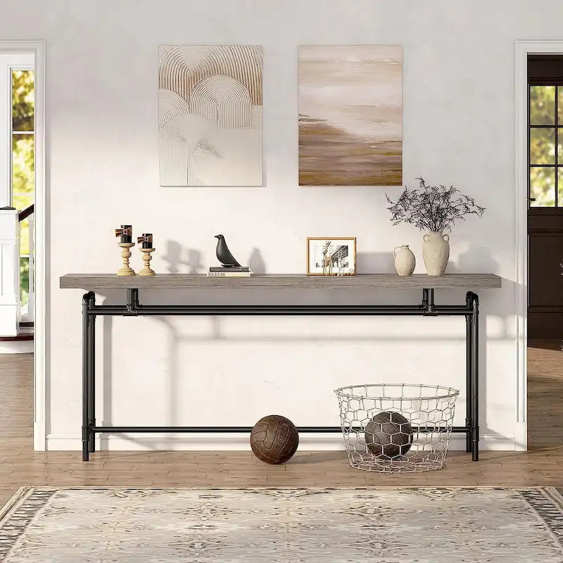 70.9" Narrow Console Table for Entryway, Living Room & Hallway
