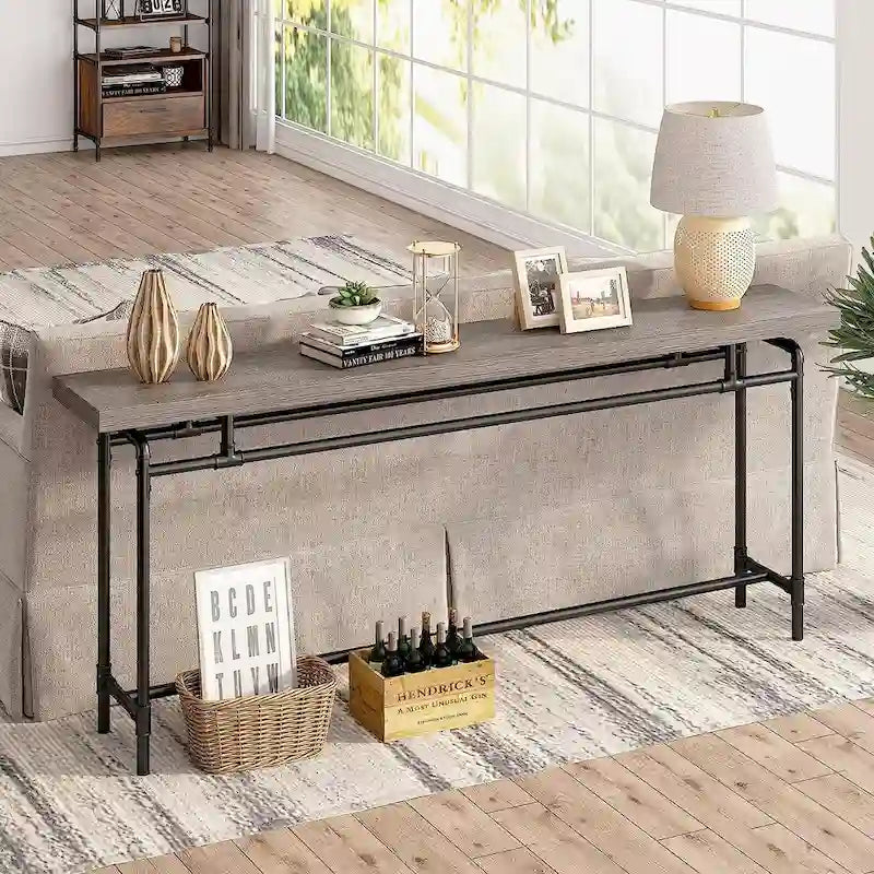 70.9" Narrow Console Table for Entryway, Living Room & Hallway