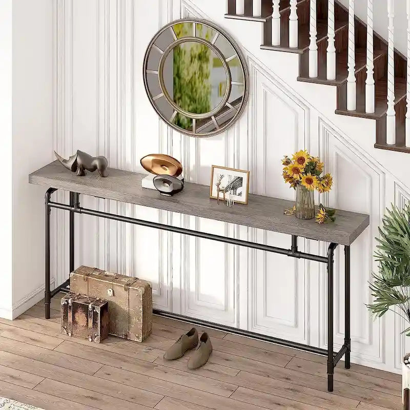 70.9" Narrow Console Table for Entryway, Living Room & Hallway