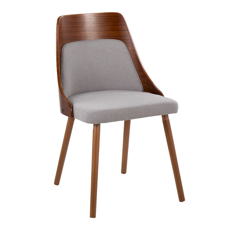 Mid-Century Chair with Tapered Wood Legs - Set of 2