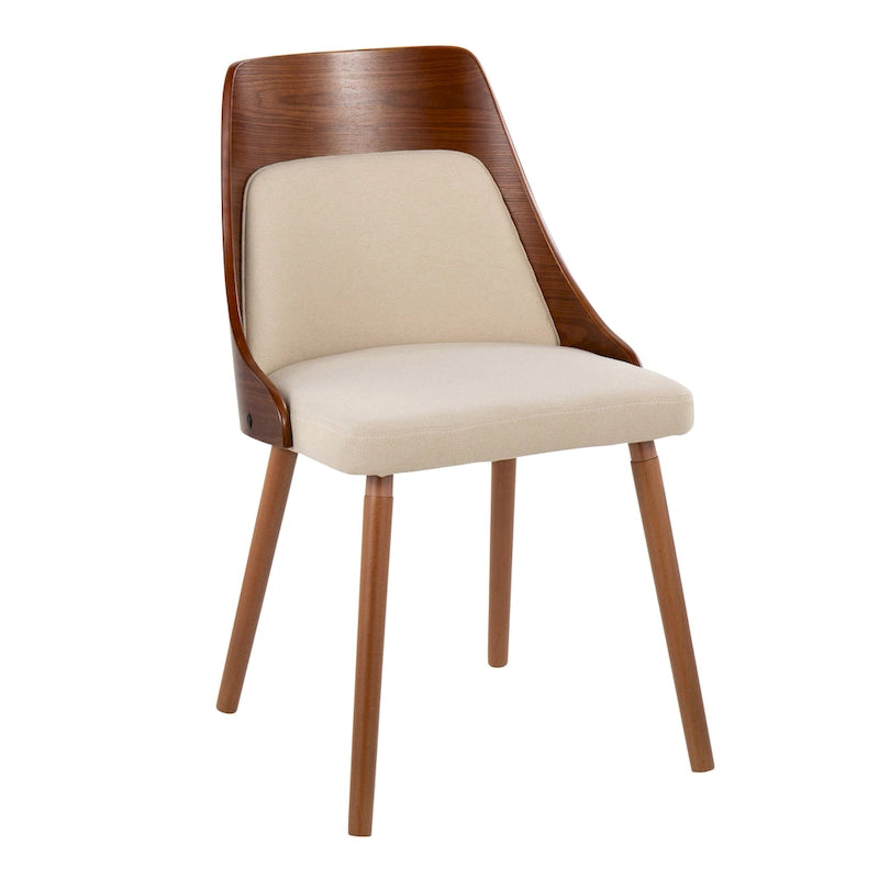 Mid-Century Chair with Tapered Wood Legs - Set of 2