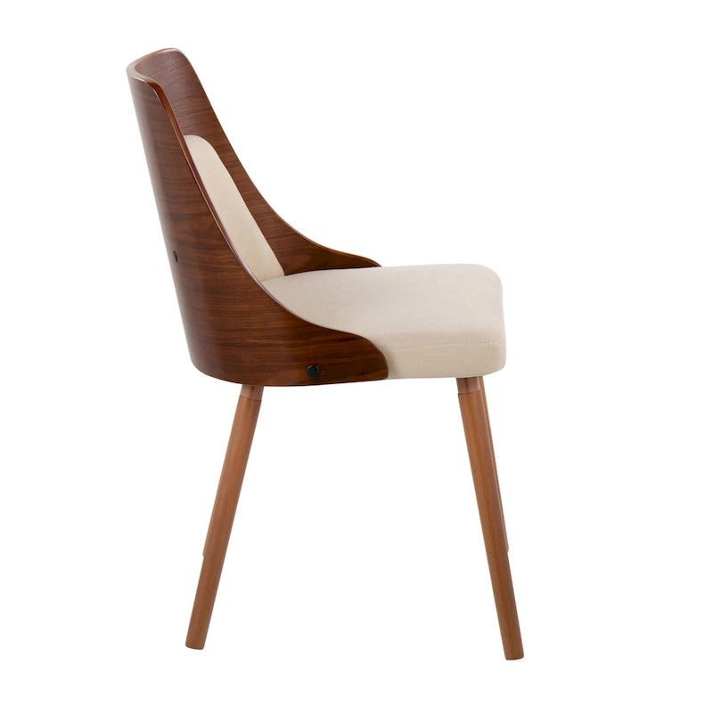 Mid-Century Chair with Tapered Wood Legs - Set of 2
