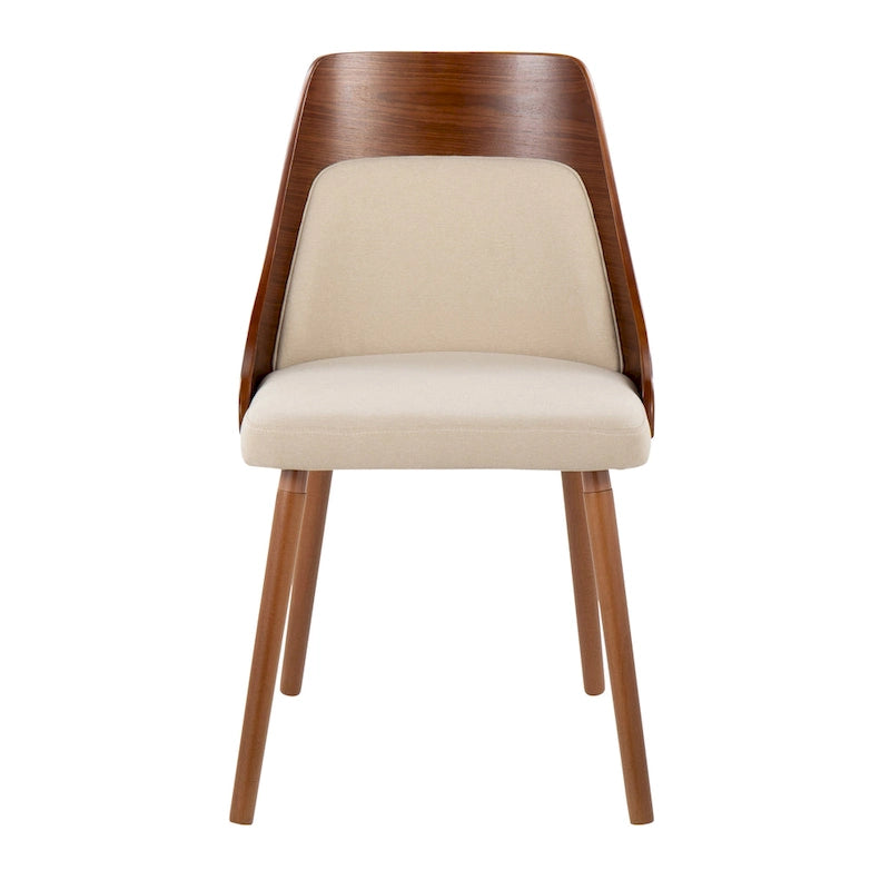 Mid-Century Chair with Tapered Wood Legs - Set of 2
