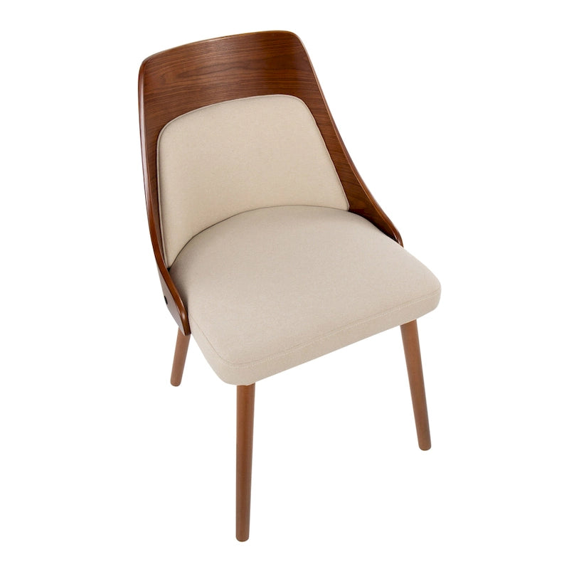 Mid-Century Chair with Tapered Wood Legs - Set of 2