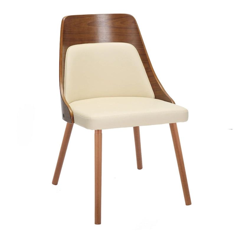 Mid-Century Chair with Tapered Wood Legs - Set of 2