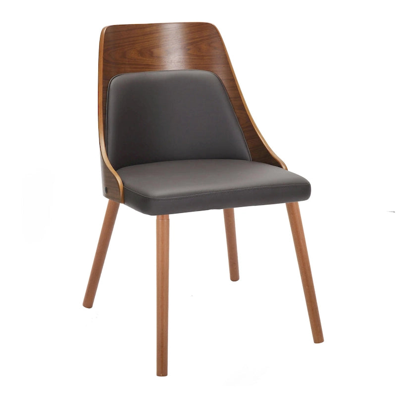 Mid-Century Chair with Tapered Wood Legs - Set of 2