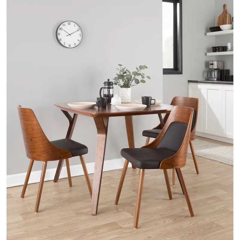 Mid-Century Chair with Tapered Wood Legs - Set of 2