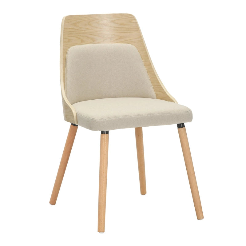 Mid-Century Chair with Tapered Wood Legs - Set of 2