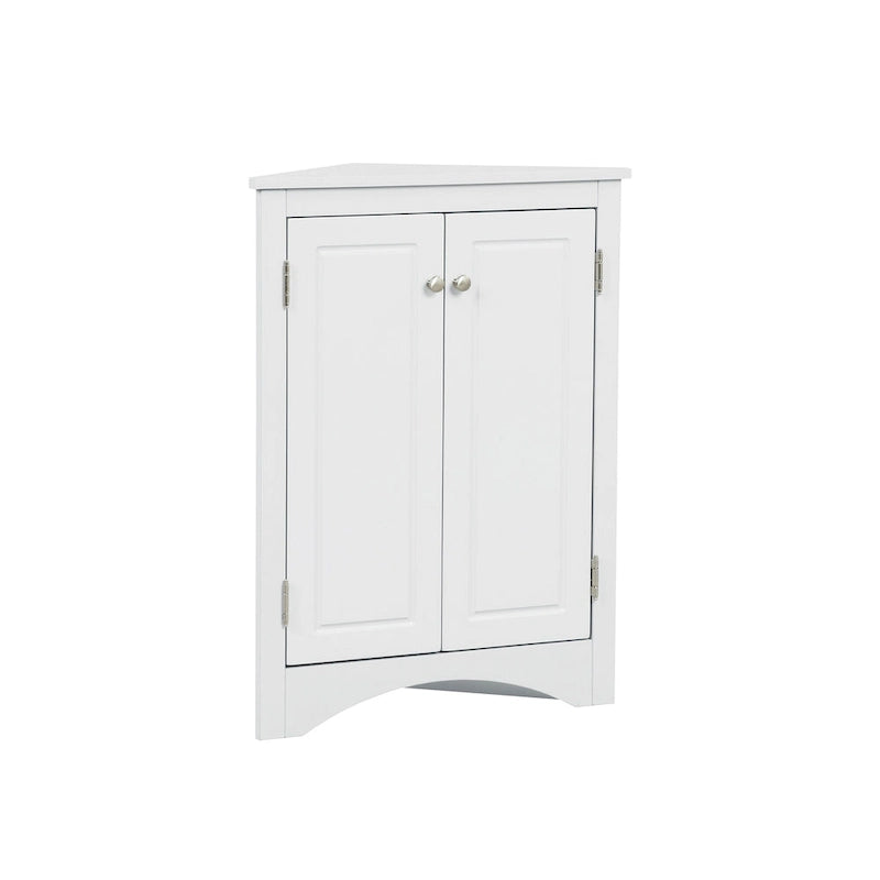 Triangle Bathroom Storage Cabinet with Adjustable Shelves