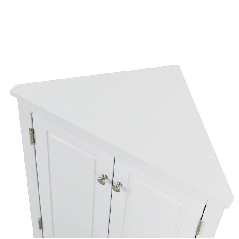 Triangle Bathroom Storage Cabinet with Adjustable Shelves