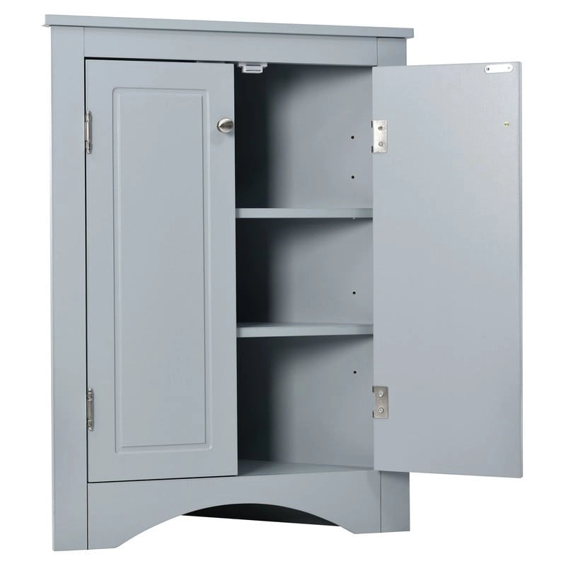 Triangle Bathroom Storage Cabinet with Adjustable Shelves