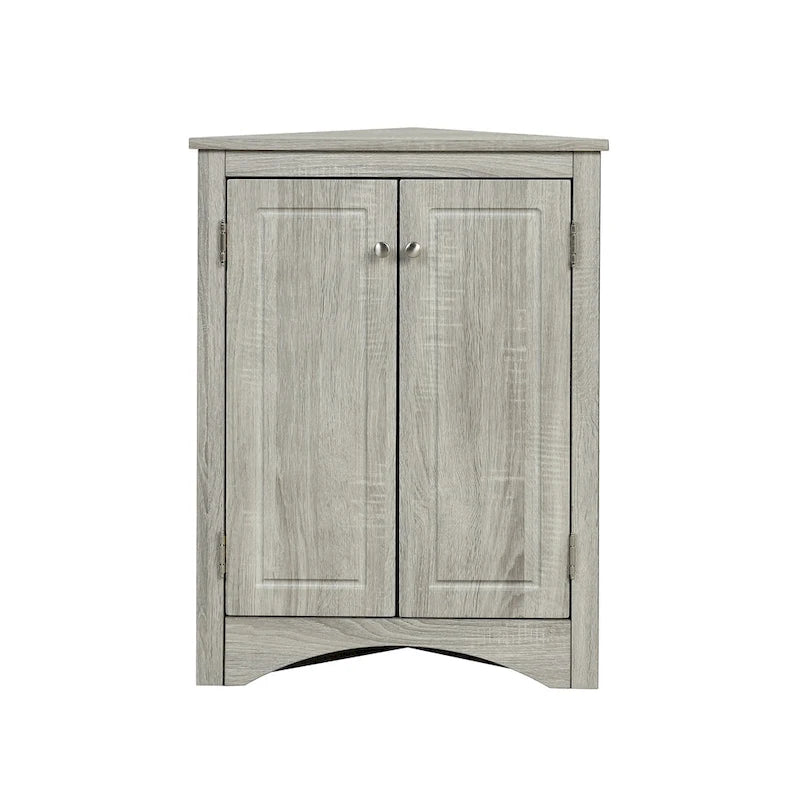 Triangle Bathroom Storage Cabinet with Adjustable Shelves