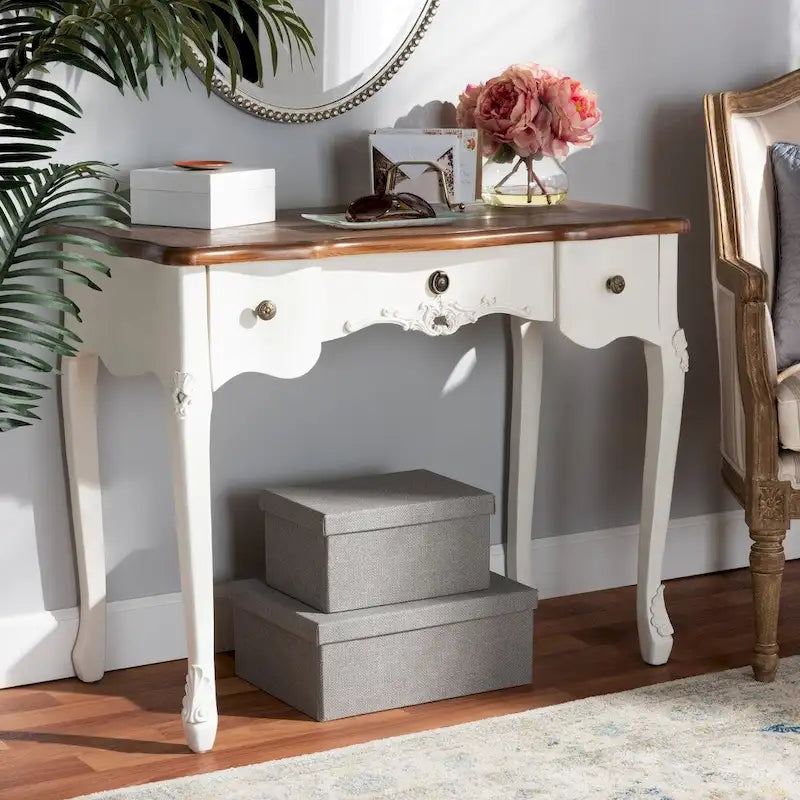 Classic Traditional French Country Console Table