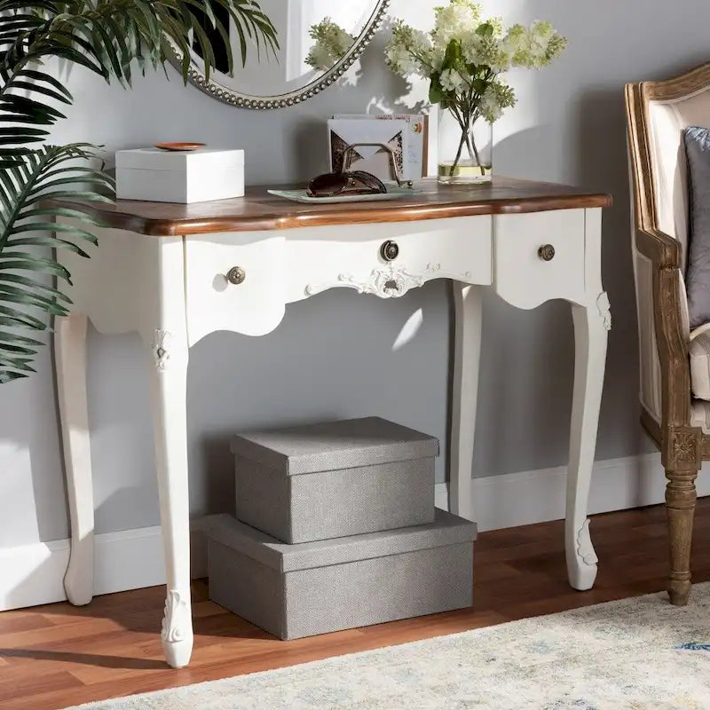 Classic Traditional French Country Console Table