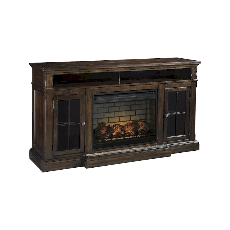 74" TV Stand with Electric Fireplace