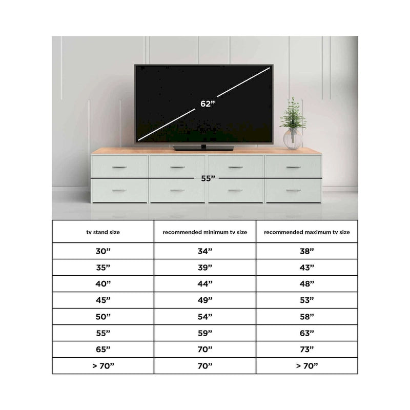 74" TV Stand with Electric Fireplace