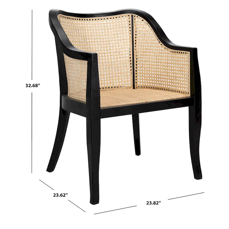 Cane Dining Chair 23.6"W x 23.8"D x 32.7"H